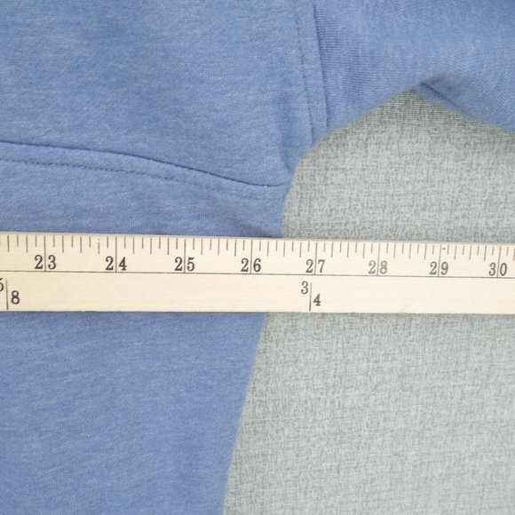 Old Navy Sweater Mens Extra Large Blue Long Sleeve 1/2 Zip Mock Neck Pockets - Picture 7 of 10